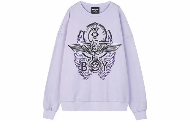 Boy London SS21 Black Diamond Eagle Sweatshirt Purple