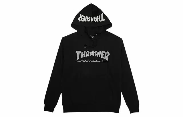 Thrasher Reflective Hood Black