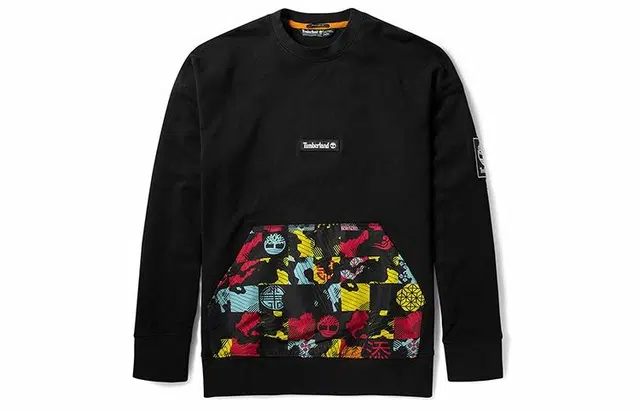 Timberland New Year Print Crewneck Sweatshirt Black