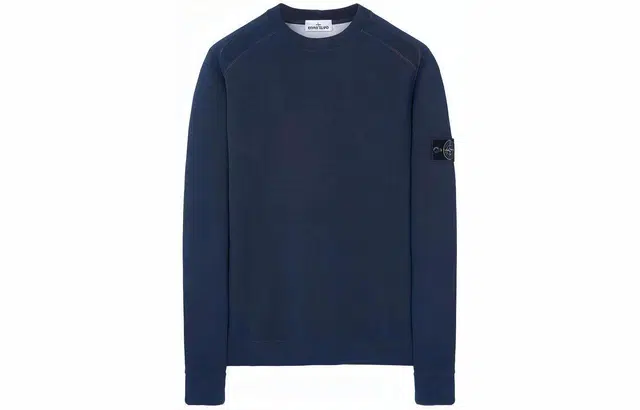 Stone Island Dust Series Pullover Sweatshirt Navy