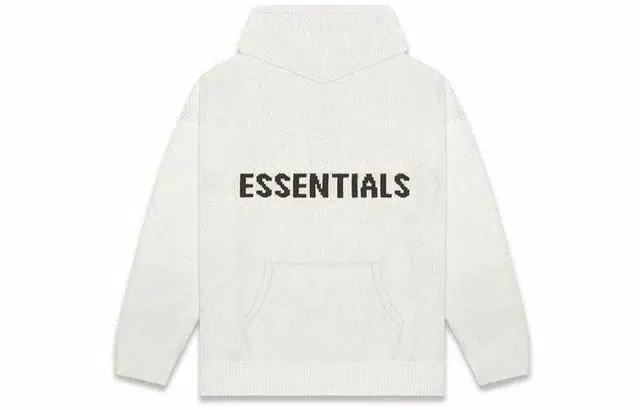 Fear of God Essentials FW20 Knit Hoodie Oatmeal