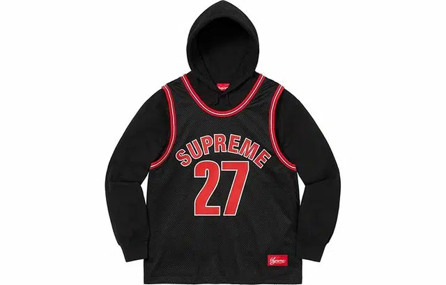 Supreme Basketball Jersey Hooded Sweatshirt