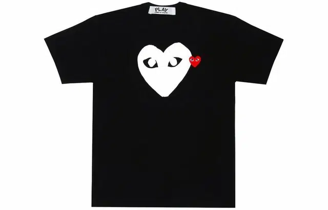 CDG Play SS24 Black T-Shirt
