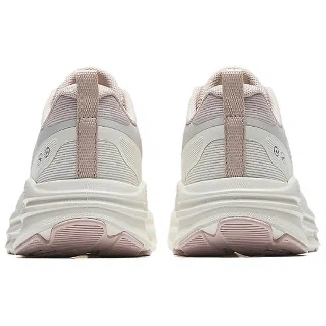 超级安踏 异构 舒适百搭 潮流时尚耐磨防滑 低帮 休闲跑步鞋 女款 藕灰象牙白