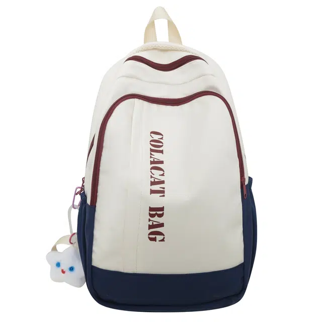 恒源祥 简约撞色日系 尼龙 双肩包 男女同款情侣款 多色