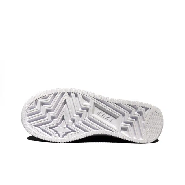 【定制球鞋】鸿星尔克 空军一号 二次元线条 时尚百搭 复古潮流 耐磨透气防滑 低帮 板鞋 男女同款 白