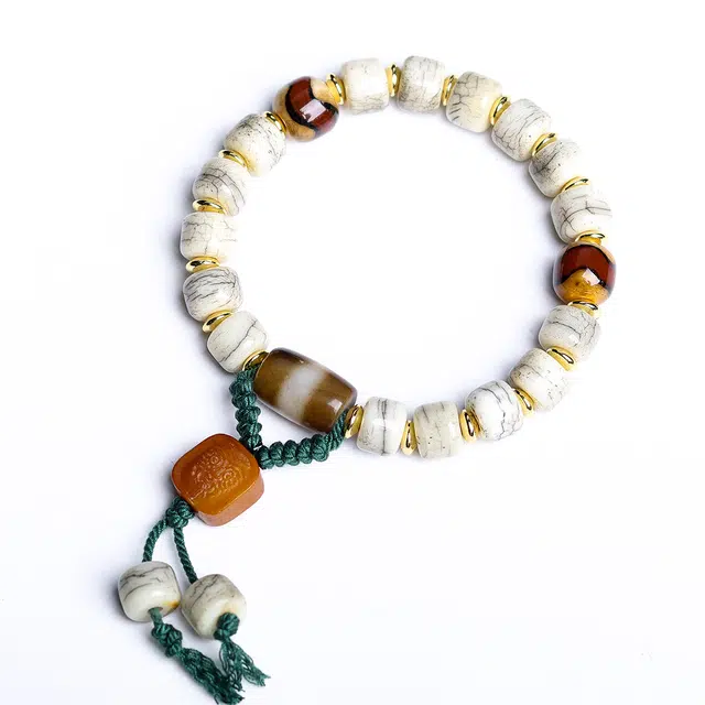 玉临门 顺风顺水 时来运转 民族风手饰 玛瑙 手串 男女同款情侣款