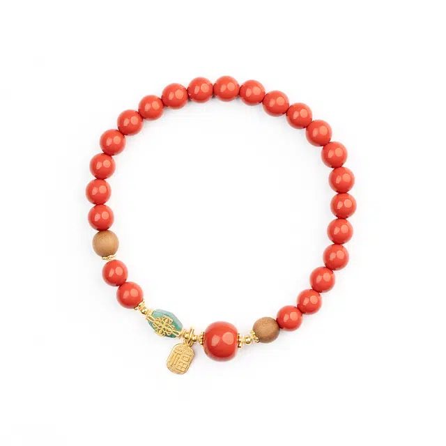 仙源 福字 新中式文玩 国风国潮圆润细腻 小众精致设计手饰 手串 男女同款情侣款