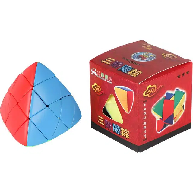 圣手 三阶粽子魔方炫亮彩色异形三阶魔粽 早教益智玩具