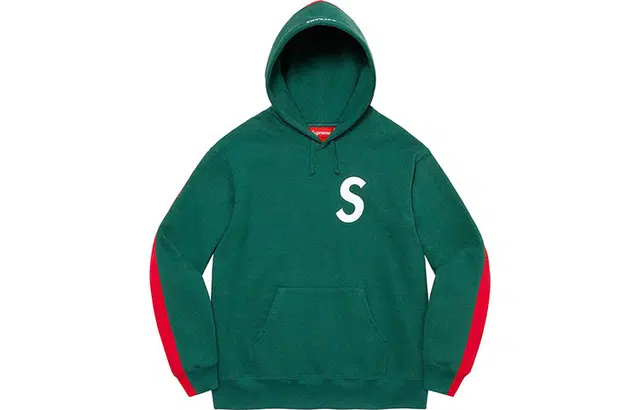 Supreme S Logo Split Hooded Sweatshirt