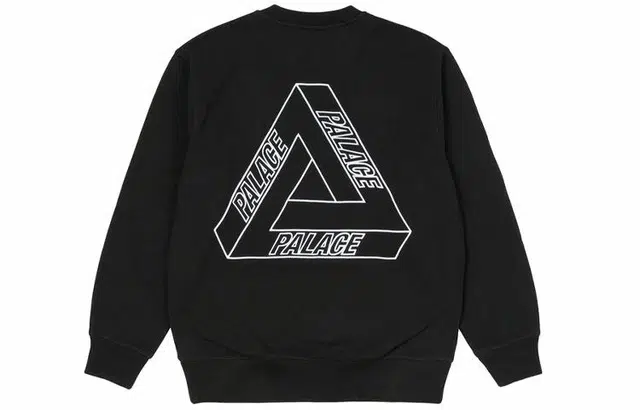 PALACE Outliner Mit Desigher Crew Black