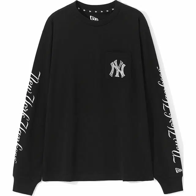 New Era NY Logo Crewneck Black