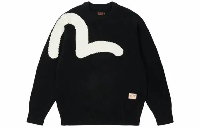 PALACE x EVISU Seagull Knit Black Logo