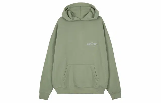 Fear of God Essentials x Union LA FW21 Vintage Hoodie Green Logo