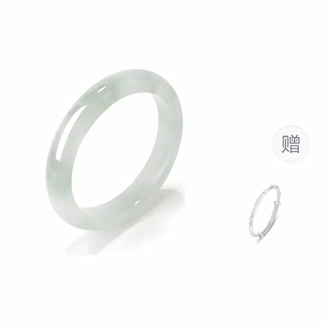赛菲尔 青山黛 新中式国潮冷淡优雅风 气质温婉汉服配饰#好运 天山翠 手镯 女款