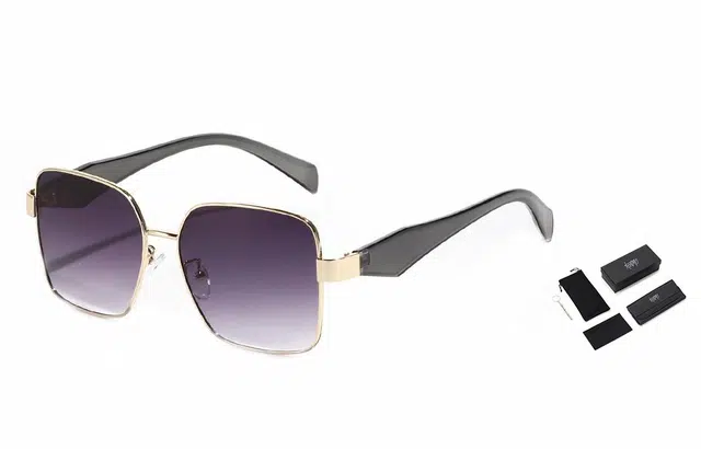 肯默 复古大框 轻盈镜框遮阳 黄铜 方形 太阳眼镜 男女同款情侣款 多色可选