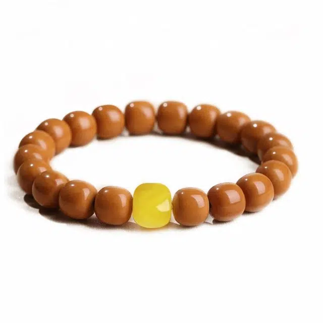 郁馨 平安喜乐 学业有成 考试考研上岸 复古文艺风森系禅味新中式国潮文玩盘玩佛珠念珠礼盒装#好运 猴头核桃 手串 男女同款情侣款