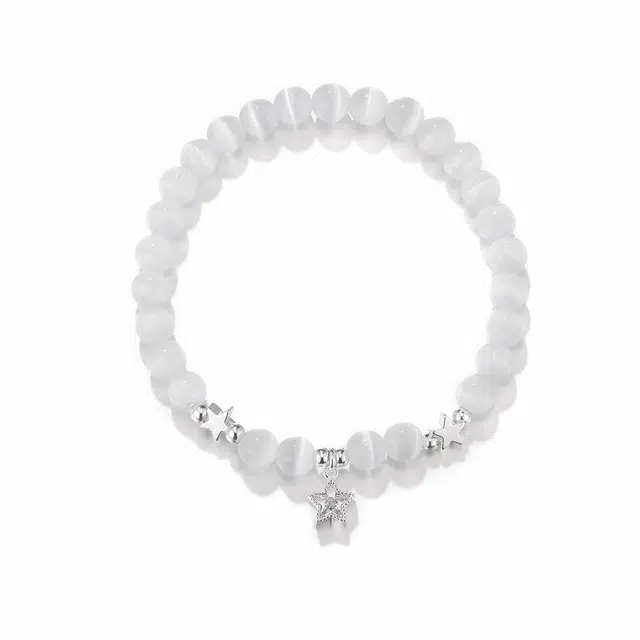 珂里 气质简约清透星星 小众高级感百搭手饰 幸运满满 环保铜 手串 女款