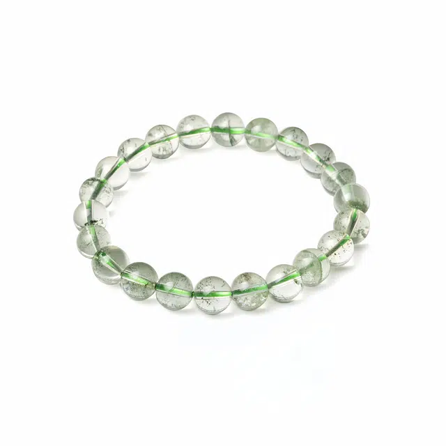 月岚 设计师款八方来财做个富婆小众设计高级感串珠水逆退散礼盒诸事好运天然 绿幽灵 手串 男女同款情侣款