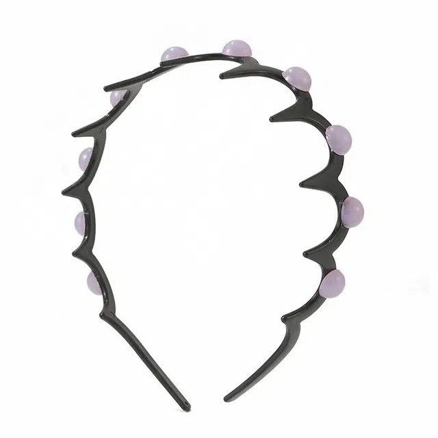 如花梦 冬高级感洗脸时尚气质无压痕高颅顶 亚克力 发箍 女款