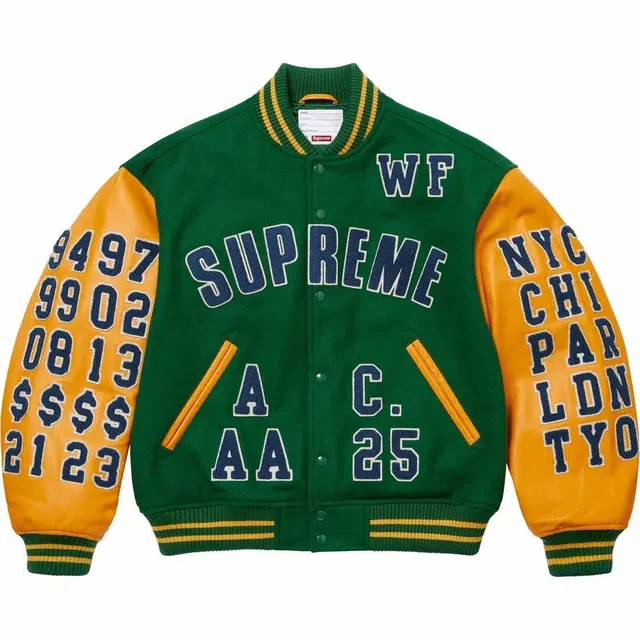 Supreme SS25 Praises Varsity Jacket