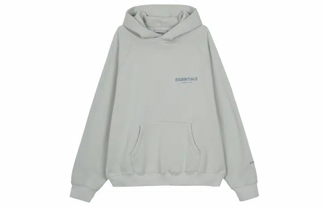 Fear of God Essentials Pullover Hoodie GreenConcrete Logo