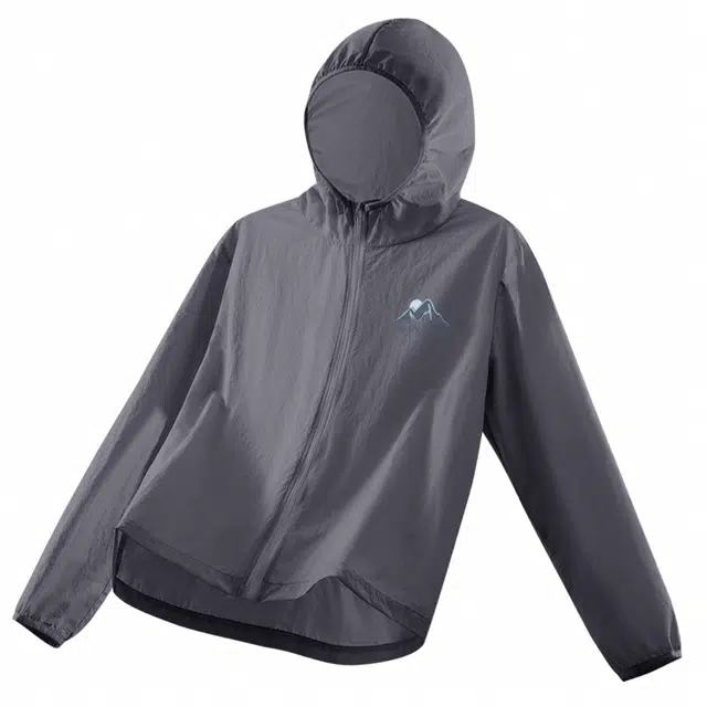 棉致 山脉透气防紫外线连帽简约舒适防晒服 男女同款