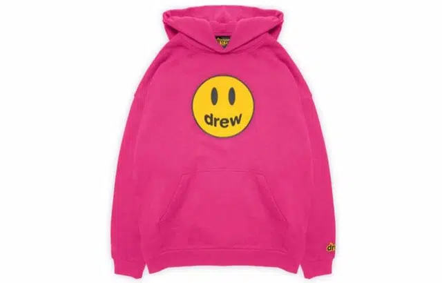 Drew House Mascot Hoodie Magenta Logo