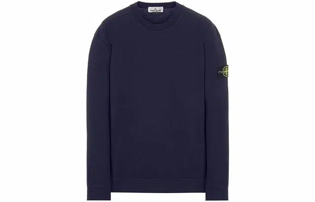 Stone Island Navy Crewneck Sweatshirt