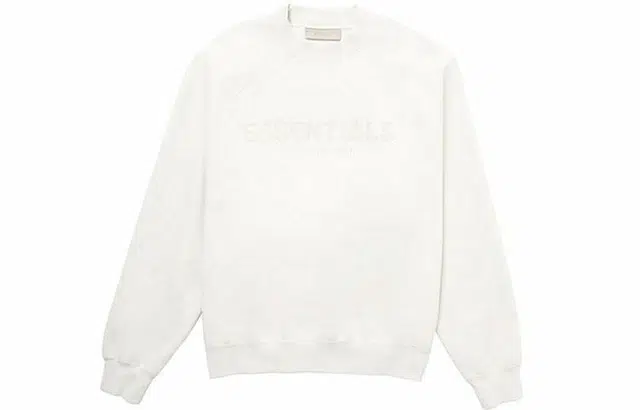 Fear of God Essentials FW21 Adult Pullover Crewneck Greige Logo