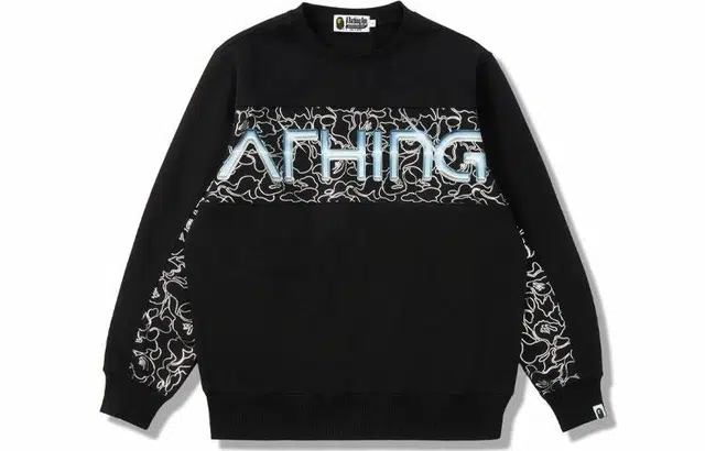 A BATHING APE x Hajime Sorayama Logo Crewneck Sweatshirt