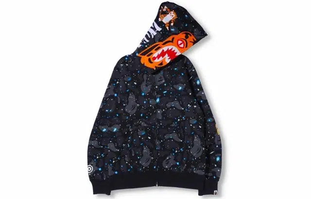 A BATHING APE Space Camo Full Zip Hoodie