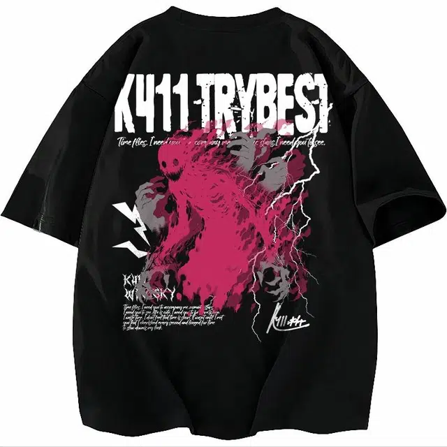 K411 Ghost Lightning Logo T-Shirt