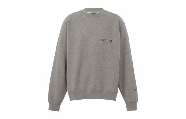 Fear of God Essentials FW21 Pullover Crewneck Dark Heather Oatmeal