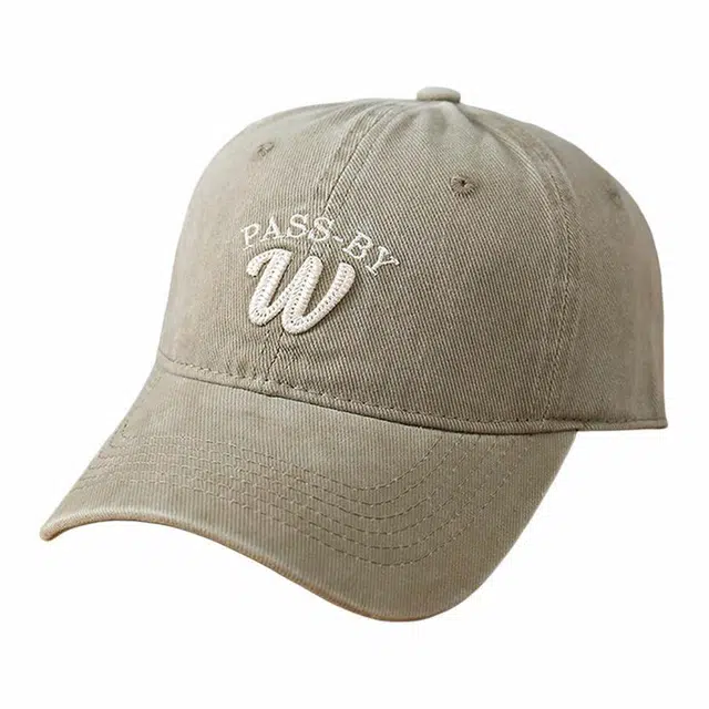 优莲茵 韩版休闲字母百搭显脸小大头围时尚遮阳防晒简约时尚百搭舒适潮流个性运动帽 棉 鸭舌帽 男女同款情侣款