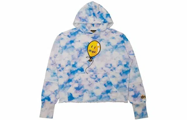 Drew House FW21 Joy Deconstructed Hoodie Cloud