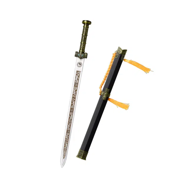 天字号 冥王剑 古风汉剑金属高碳钢刃龙泉长剑冷兵器 未开刃 成品模型