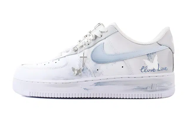 Nike Air Force 1 White Grey Blue