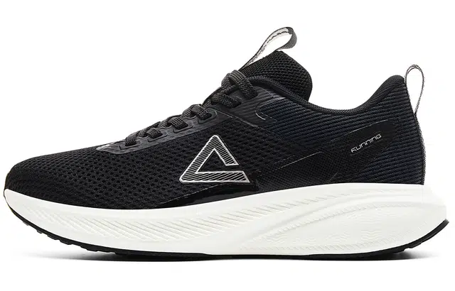 匹克 态极 大众系列 舒适时尚百搭防滑耐磨透气 低帮 休闲跑步鞋 男女同款 黑乳白