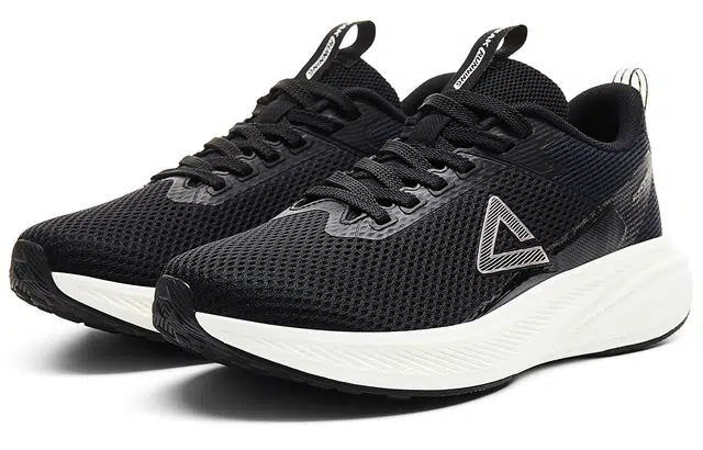 匹克 态极 大众系列 舒适时尚百搭防滑耐磨透气 低帮 休闲跑步鞋 男女同款 黑乳白