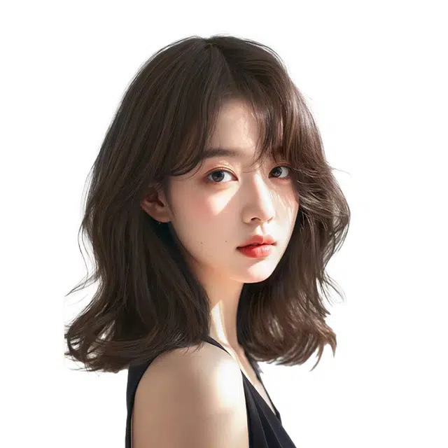 天空树 韩系锁骨微卷假发女 不用戴发网头顶补发增发量蓬松颅顶无痕遮白发卷发补发片