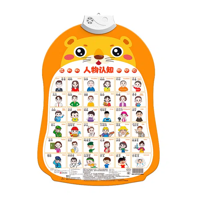 星星舟 有声挂图认知学说话识字点读墙贴 早教益智玩具