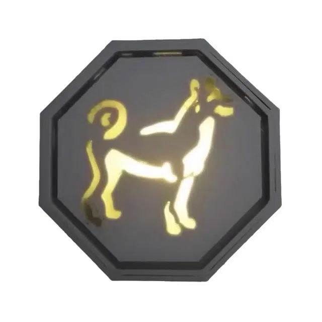 一点潮玩 创意十二生肖符咒   卡通 光影效果 模型