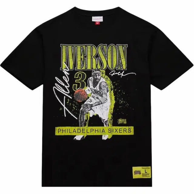 Mitchell & Ness Allen Iverson Philadelphia 76ers Neon Pop T-Shirt