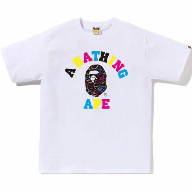 BAPE SS25 NEON CAMO logoT
