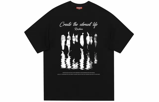 REXSHION Vintage Portrait Reflection T-Shirt