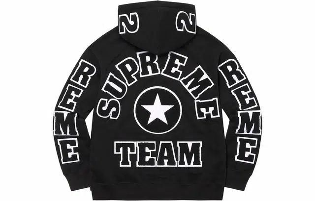 Supreme SS22 Week 1 Team Chenille Hooded Sweatshirt