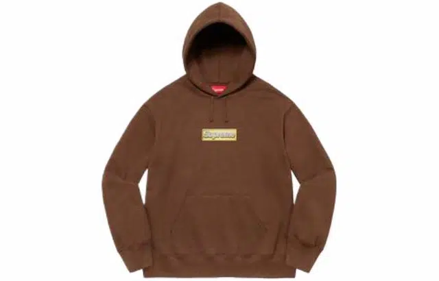 Supreme SS22 Week 1 Bling Box Logo Hooded Sweatshirt Logo