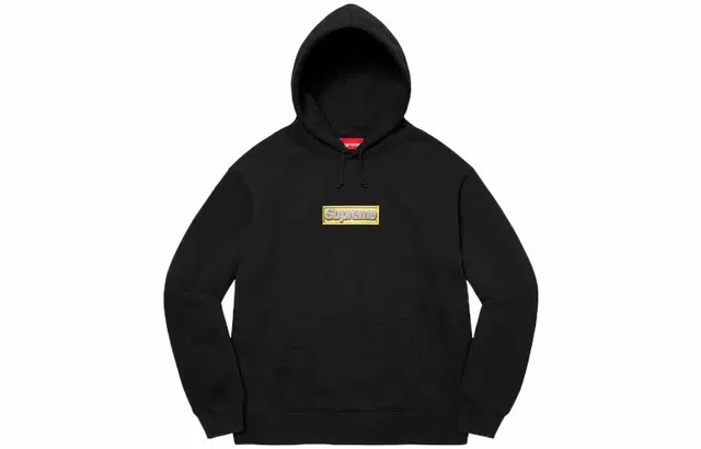 Supreme SS22 Week 1 Bling Box Logo Hooded Sweatshirt Logo