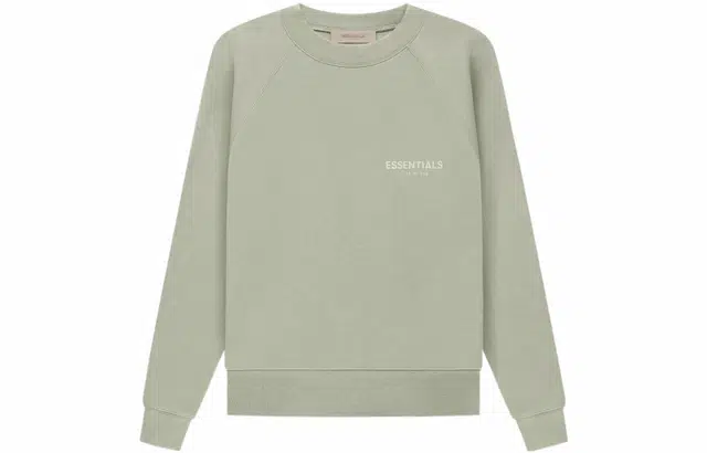 Fear of God Essentials SS22 Crewneck Seafoam Logo